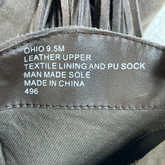 Steve Madden Ohio Suede Ankle Boots with Fringe Women's Size 9.5 - Picture 7 of 8